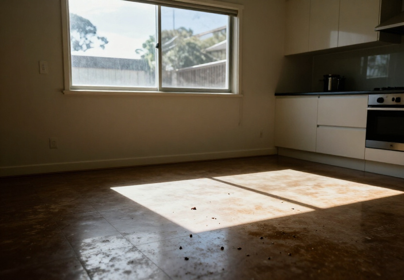 Cockroach infestation in an Artarmon kitchen before treatment